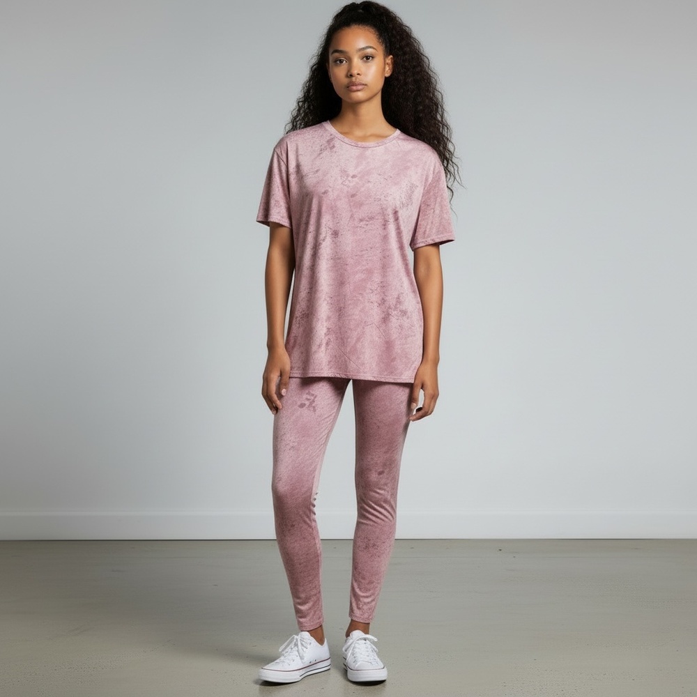 Fashion Nova Chelsea Legging Set- Tie Dye Pink Sz XL